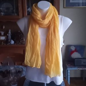 Sheer Yellow Scarf